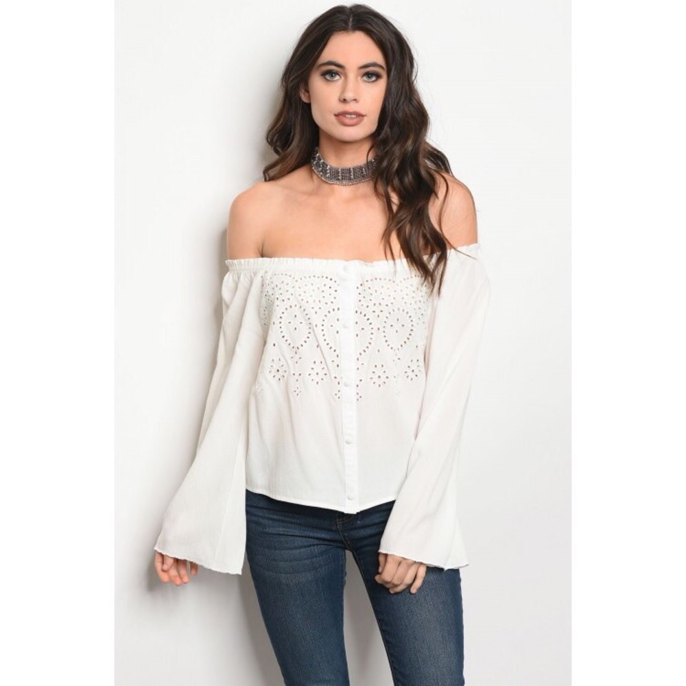⚡️5/$15 Women’s Off Shoulder Boho Top